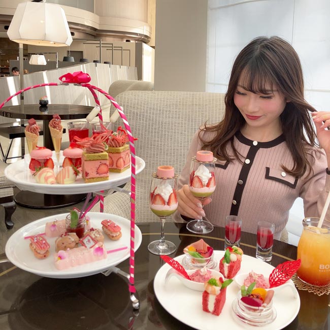 東京マリオットホテルいちごアフタヌーンティー「TOKIMEKI Strawberry Afternoon Tea」