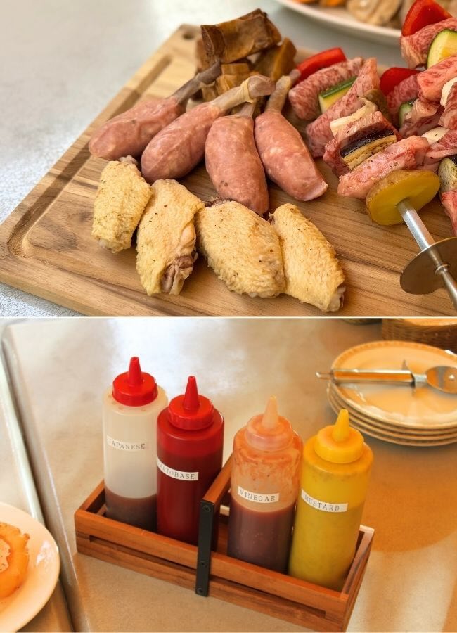 「カフェ カリフォルニア」でバーベキュー