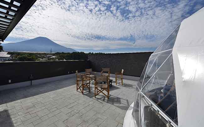 富士山を全室から望む、絶好ロケーションのリゾート