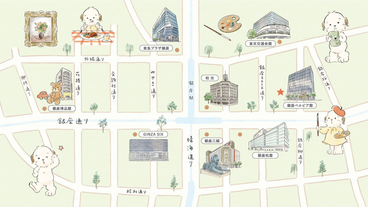 チェキを片手に銀座アートさんぽを！前後に立ち寄りたい、銀座ベルビア館のアートなレストラン
