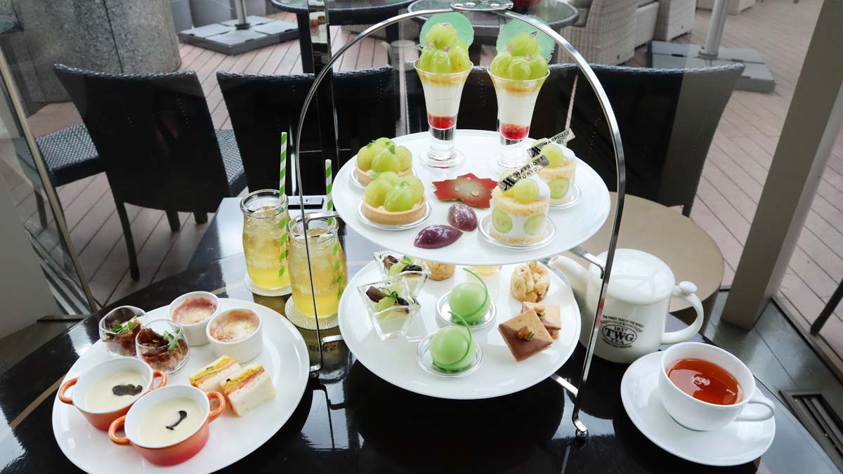 東京マリオットホテル「Shiny SHINE MUSCAT Afternoon Tea」