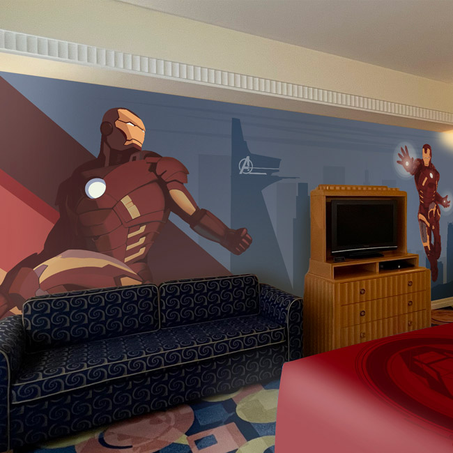 セレブヒーロー「アイアンマン」を随所に感じられるスペシャルルーム 