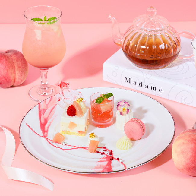 アニヴェルセルカフェ みなとみらい横浜「桃 Sweets Collection」
