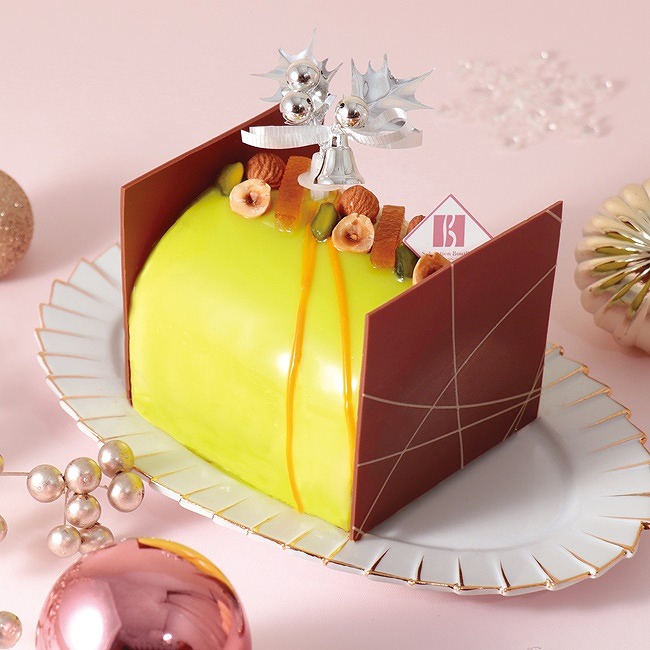 セバスチャン・ブイエのクリスマスケーキ「ブッシュドノエルピスターシュ」