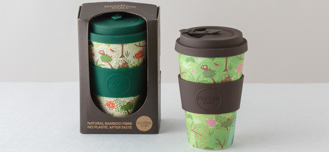 竹でできたエコなカップ「Orangutan Ecoffee cup（オランウータン　エコーヒーカップ）」【サステナブルチャレンジ】