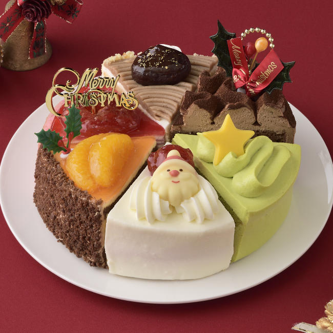 銀座コージーコーナーのクリスマスケーキ「6つのクリスマスアソート」