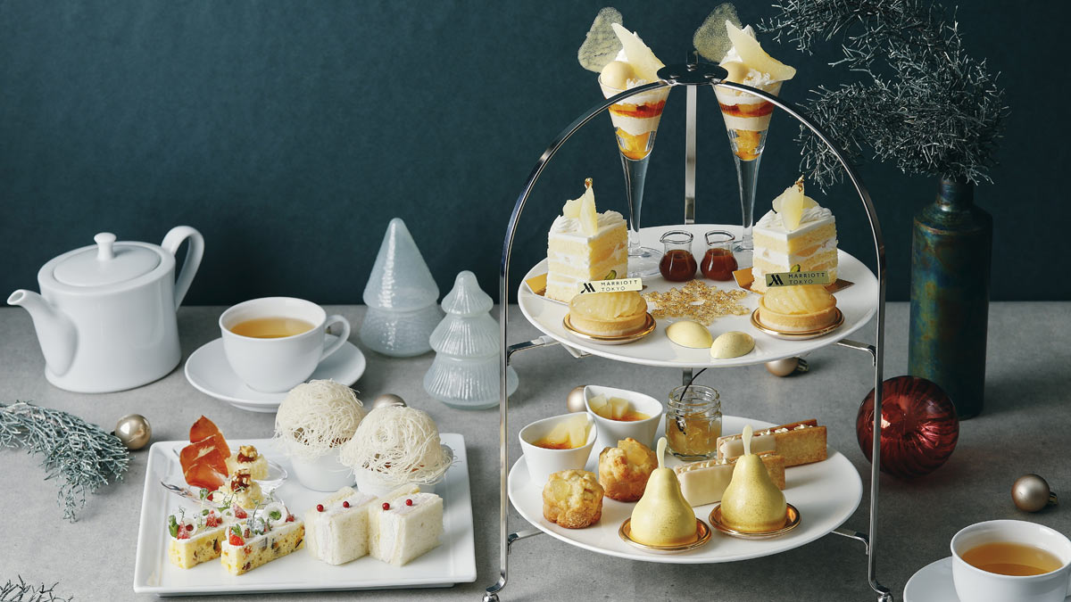 東京マリオットホテル「Christmas Afternoon Tea - Pear × Caramel -」