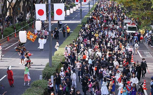 1000人を超えるキッズが参加の仮装パレード