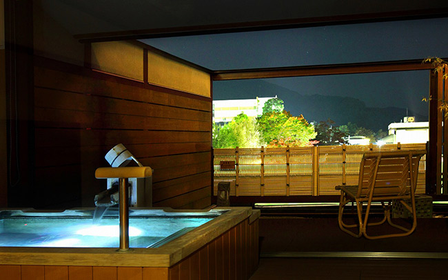 一番湯の宿　ホテル木暮（群馬県・伊香保）の露天風呂付き客室