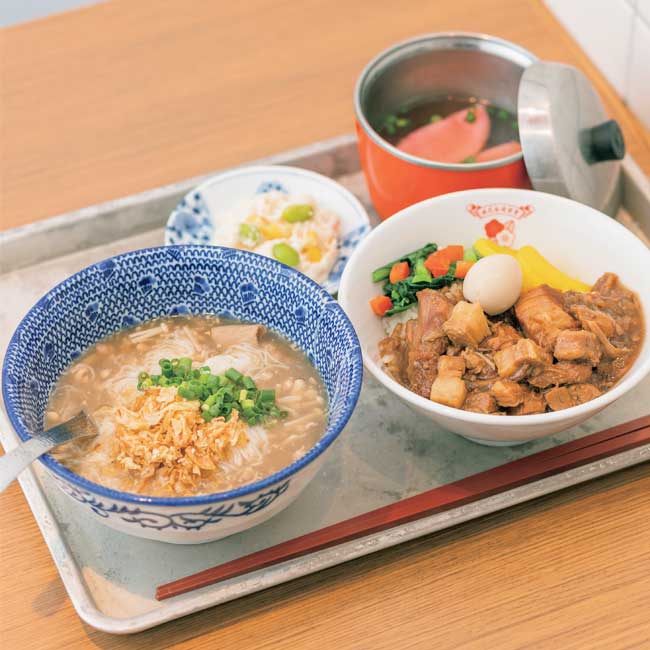 日式台湾食堂 WUMEI「飯・麺線セット」
