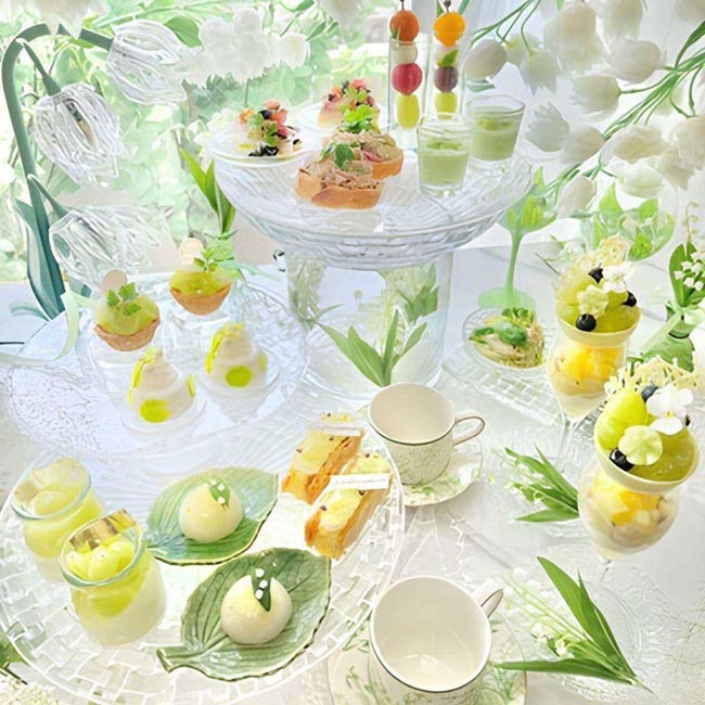 HAUTE COUTURE CAFE「Shine Muscat Afternoon tea」
