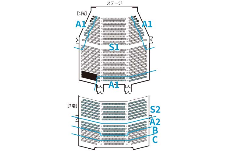 NOMURA 野村證券ミュージカルシアター JR東日本四季劇場［春］　座席表