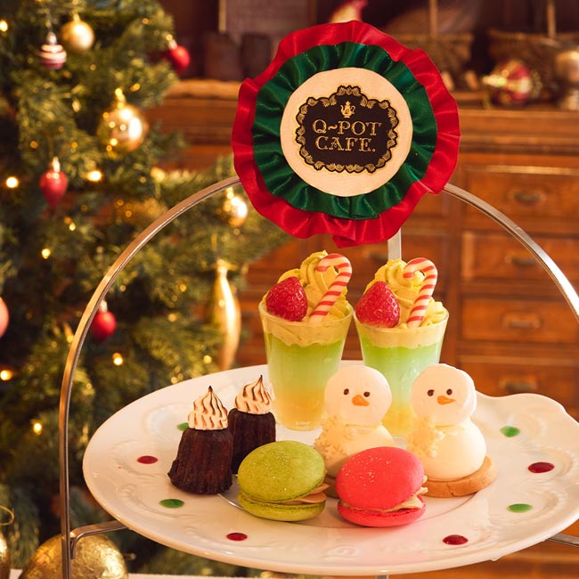 Q-pot CAFE.「Sweet Christmas Afternoon Tea Set」