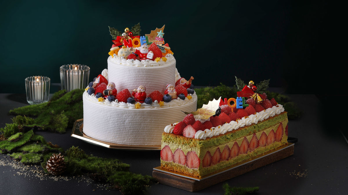 ウェスティンホテル東京のクリスマスケーキ2023。華やかな2段ショートケーキやクリスマスカラーのケーキも