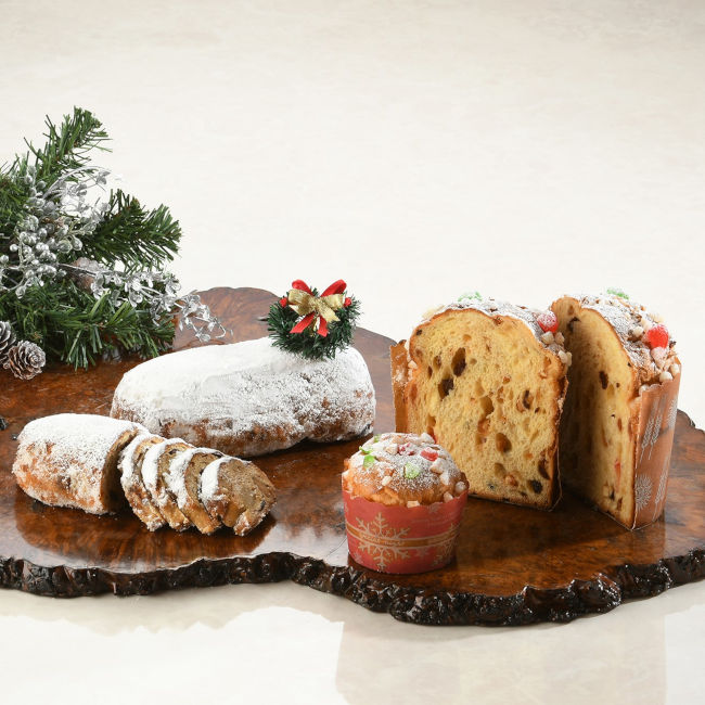 ロイヤルパークホテルのクリスマスケーキ「Stollen（シュトーレン）/Brioche de Noel（ブリオッシュ・ド・ノエル）」