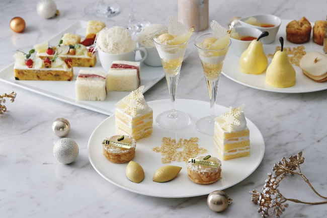 東京マリオットホテル「White Christmas Afternoon Tea -Pear × Vanilla-」