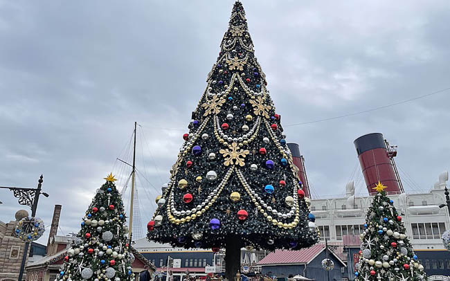 ディズニー・クリスマス2024の東京ディズニーシー デコレーション