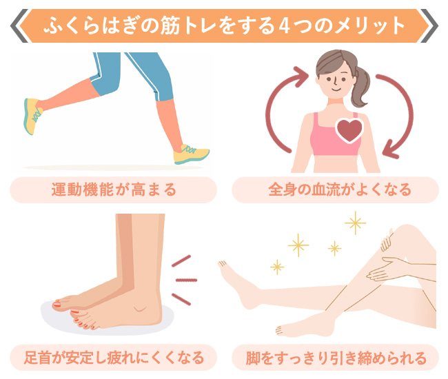 ふくらはぎの筋トレをする4つのメリット