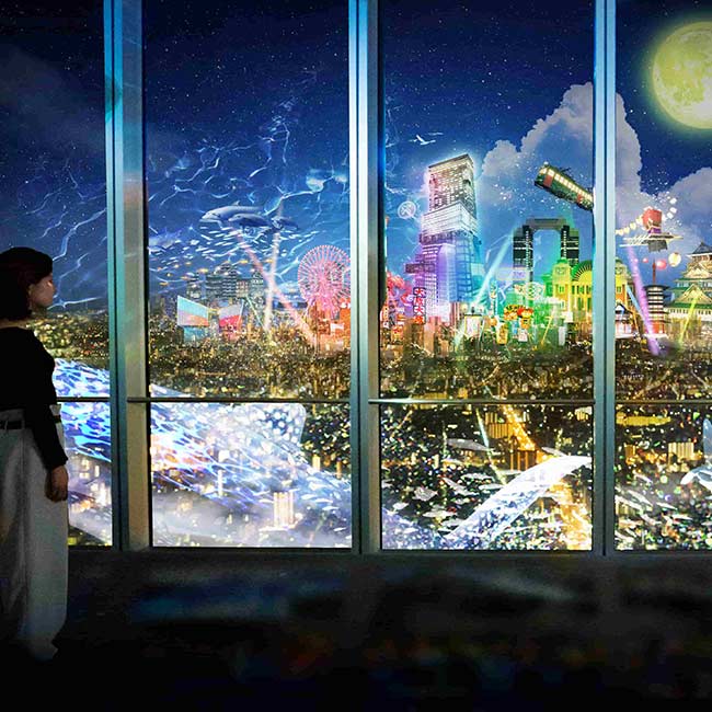 あべのハルカス展望台「NAKED CITY LIGHT FANTASIA 2024 -Go Around OSAKA-」