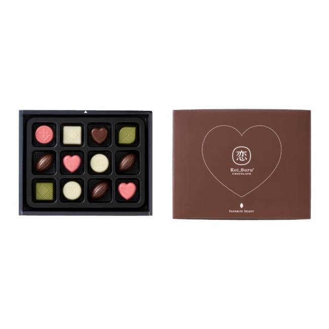 恋するチョコレート フェイバリットセレクト 12個入り　840円