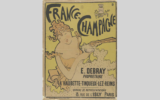 《「フランス＝シャンパン」のためのポスター》