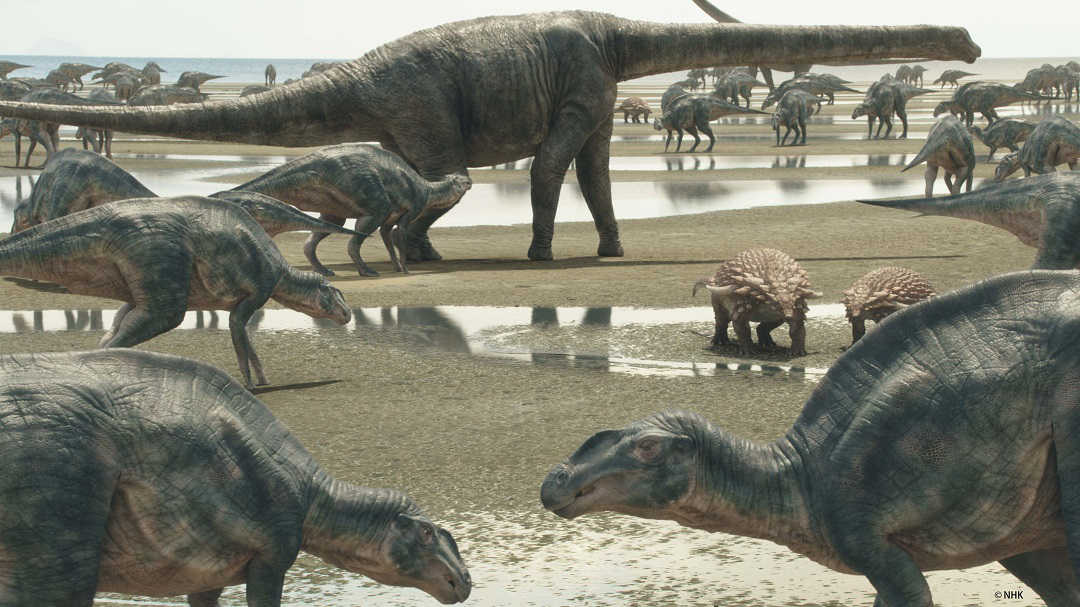 特別展「恐竜博2019」＠国立科学博物館「むかわ竜」が生きた恐竜世界のCG　 PC