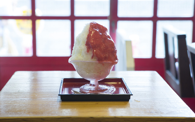 いちご味のおいしいかき氷7選「ひみつ堂」