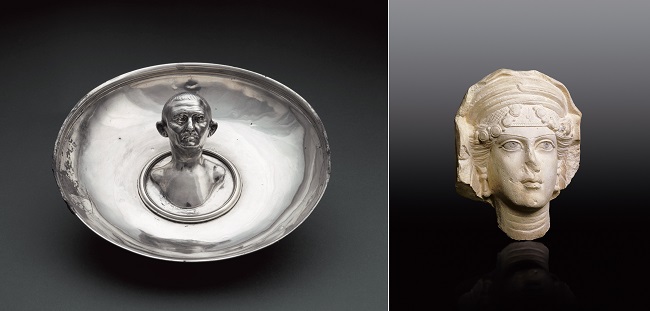 ルーヴル美術館展　肖像芸術《ボスコレアーレの至宝　エンブレマの杯》《女性の頭部》