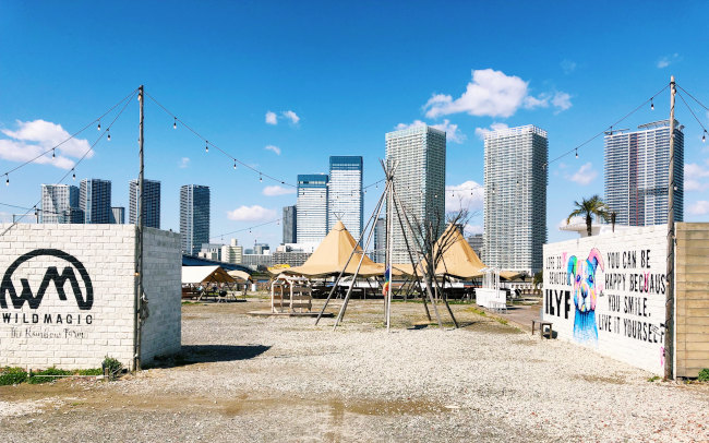 東京湾の海風×豊洲のビル群を望む都会BBQ
