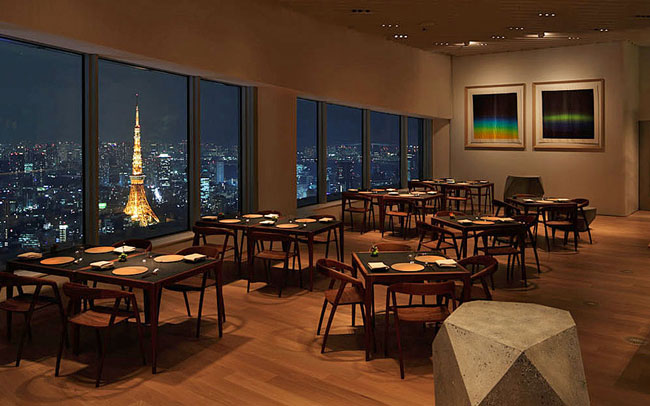 東京タワーが見えるレストラン